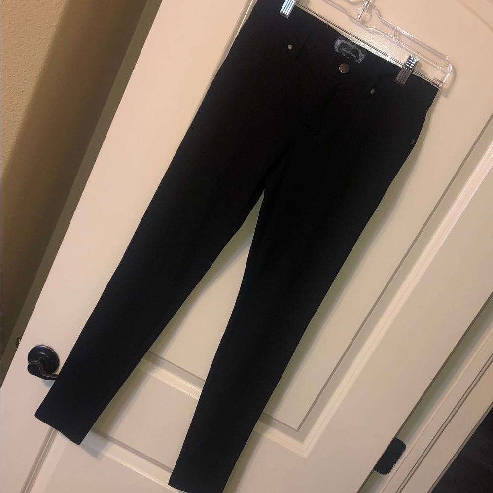 Ambiance Black Knit Top with Decorative Label